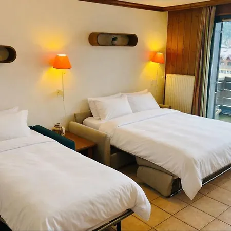 Flat With Balcony View Mont Blanc Parking 霞慕尼
