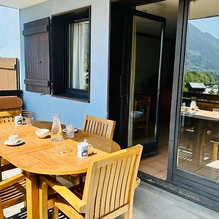 Flat With Balcony View Mont Blanc Parking