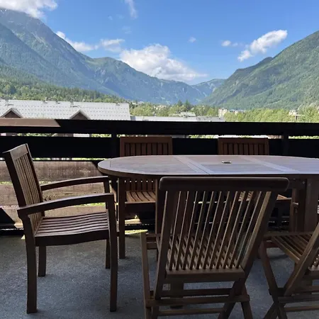 Flat With Balcony View Mont Blanc Parking *