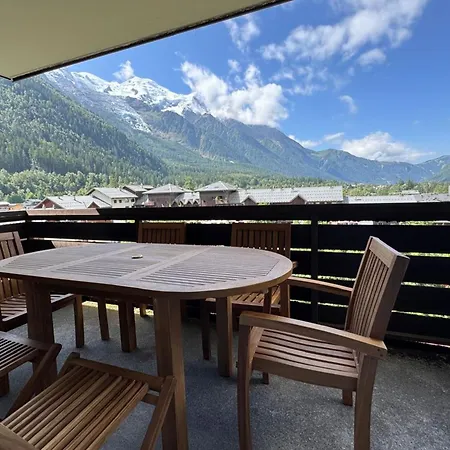 Confortable Appt Avec Balcon Vue Mont Blanc Appartement